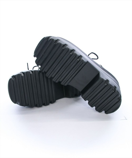 clear(クリア)の「厚底レースアップローファー≪2024AW≫(ローファー・レディース・ブラック・M/L)」の9枚目の写真