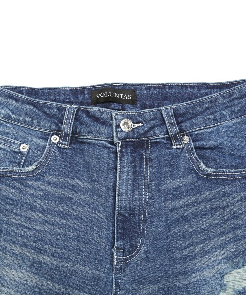 LUXSTYLE(ラグスタイル)の「ダメージ加工スキニーデニムパンツ(デニムパンツ・メンズ・ブルー系その他/インディゴブルー・M/XL/L)」の20枚目の写真
