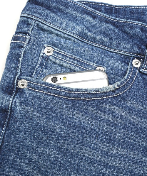 LUXSTYLE(ラグスタイル)の「ダメージ加工スキニーデニムパンツ(デニムパンツ・メンズ・ブルー系その他/インディゴブルー・M/XL/L)」の22枚目の写真