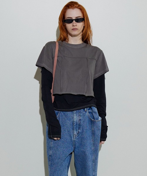 【MAISONSPECIAL】レイヤードトップス MAISON SPECIAL tシャツ Multiway Layered Tops/マルチウェイ