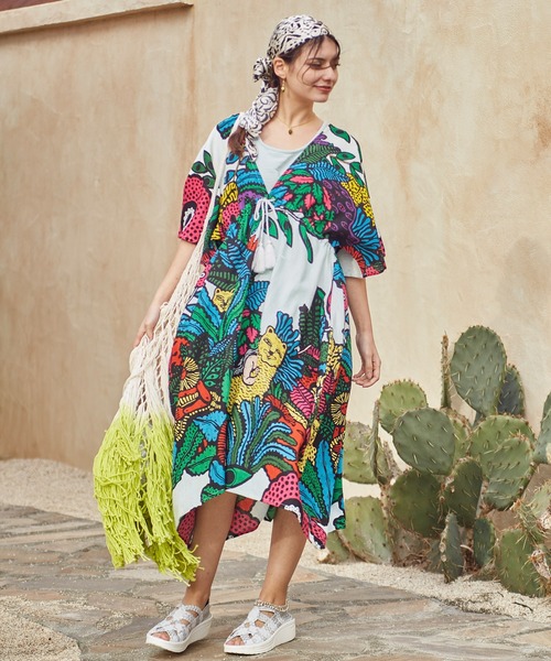 【セール】【チャイハネ】PLOY KASOM with Amina ワンピース（ワンピース）｜チャイハネ（チャイハネ）