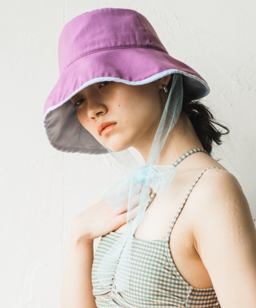 ORIENT MILLINERY（オリエント ミリナリー）の「soleil【ｿﾚｲﾕ】（ハット・レディース・ブラック/グリーン/パープル・FREE）」の3枚目の写真