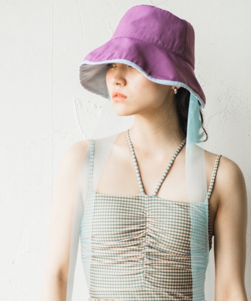 ORIENT MILLINERY（オリエント ミリナリー）の「soleil【ｿﾚｲﾕ】（ハット・レディース・ブラック/グリーン/パープル・FREE）」の10枚目の写真