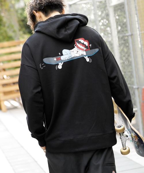 セール】【RE730】なみおくんスケボーロゴパーカー（パーカー）｜RE730