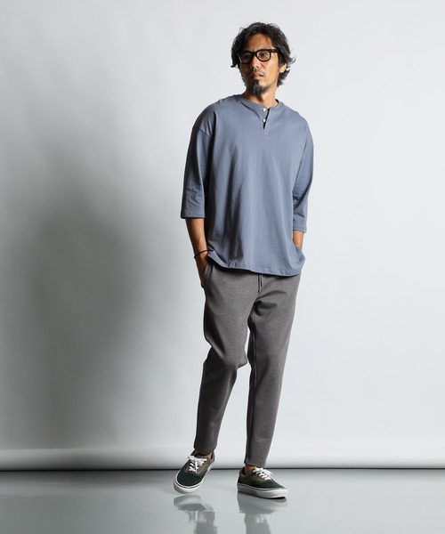 STRASBURGO テーパードイージートラウザーズ グレー The DUFFER of ST.GEORGE（ザダファーオブセントジョージ）の