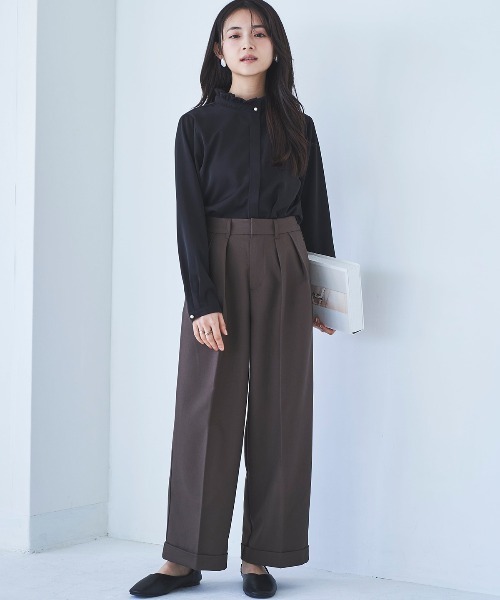 mil 低身長　パンツ　2点セット 楽天市場】☆新色入荷☆【mil (ミル)】ダブルタックパンツ【低