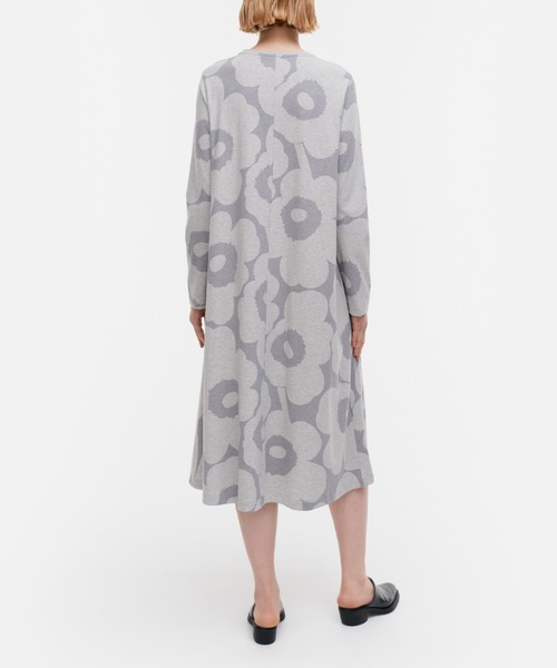 marimekko（マリメッコ）の「Unikko  / cv jersey ii dress（ワンピース・レディース・ライトグレー・X-SMALL/SMALL/MEDIUM/LARGE）」の3枚目の写真