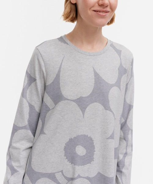 marimekko（マリメッコ）の「Unikko  / cv jersey ii dress（ワンピース・レディース・ライトグレー・X-SMALL/SMALL/MEDIUM/LARGE）」の4枚目の写真