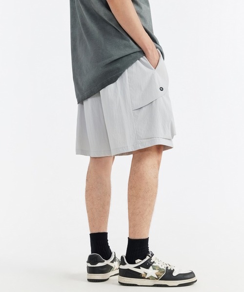 aimoha(アイモハ)の「aimoha outdoor ユニセックス ウエストゴム付き ショートパンツ ハーフパンツ (SS)(その他パンツ・レディース・グリーン/ネイビー/グレー/ブラック・SMALL/MEDIUM/LARGE)」の6枚目の写真
