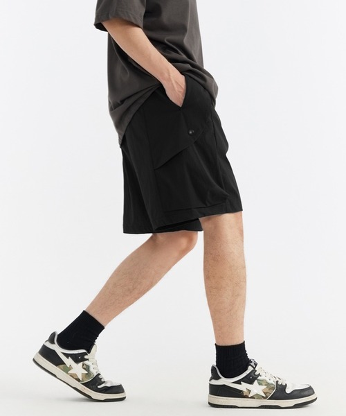 aimoha(アイモハ)の「aimoha outdoor ユニセックス ウエストゴム付き ショートパンツ ハーフパンツ (SS)(その他パンツ・レディース・グリーン/ネイビー/グレー/ブラック・SMALL/MEDIUM/LARGE)」の9枚目の写真