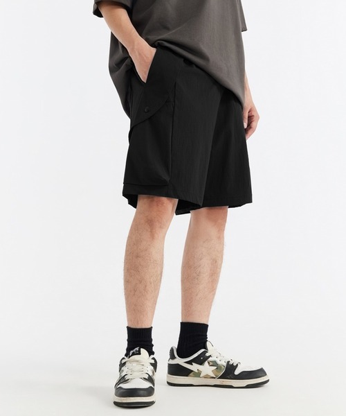aimoha(アイモハ)の「aimoha outdoor ユニセックス ウエストゴム付き ショートパンツ ハーフパンツ (SS)(その他パンツ・レディース・グリーン/ネイビー/グレー/ブラック・SMALL/MEDIUM/LARGE)」の10枚目の写真
