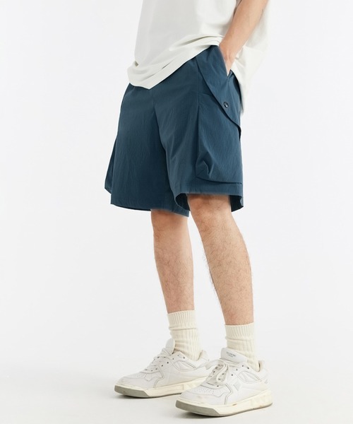 aimoha(アイモハ)の「aimoha outdoor ユニセックス ウエストゴム付き ショートパンツ ハーフパンツ (SS)(その他パンツ・レディース・グリーン/ネイビー/グレー/ブラック・SMALL/MEDIUM/LARGE)」の16枚目の写真