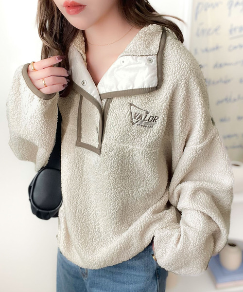 セール】《Javaジャバコラボ》もこもこボリューム袖がこなれカジュアル