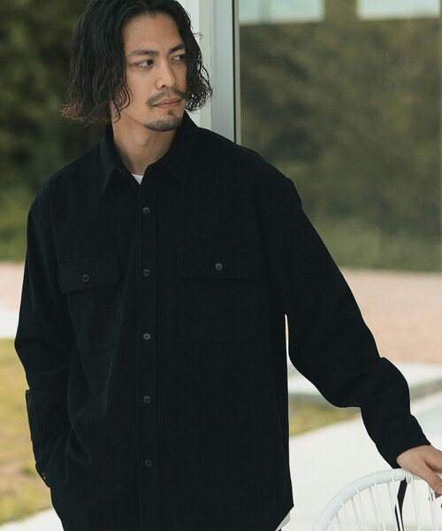 B:MING by BEAMS（ビーミングバイビームス）の「コーデュロイ ワークシャツ(セットアップ対応)（シャツ/ブラウス・メンズ・ブラック/ブラウン・SMALL/MEDIUM/LARGE/X-LARGE）」の2枚目の写真