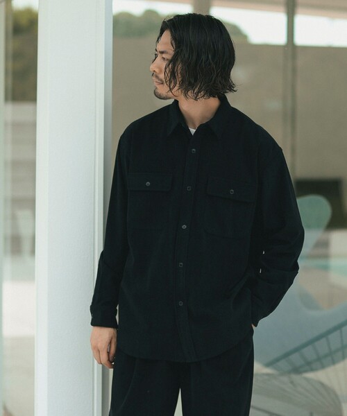 B:MING by BEAMS（ビーミングバイビームス）の「コーデュロイ ワークシャツ(セットアップ対応)（シャツ/ブラウス・メンズ・ブラック/ブラウン・SMALL/MEDIUM/LARGE/X-LARGE）」の14枚目の写真