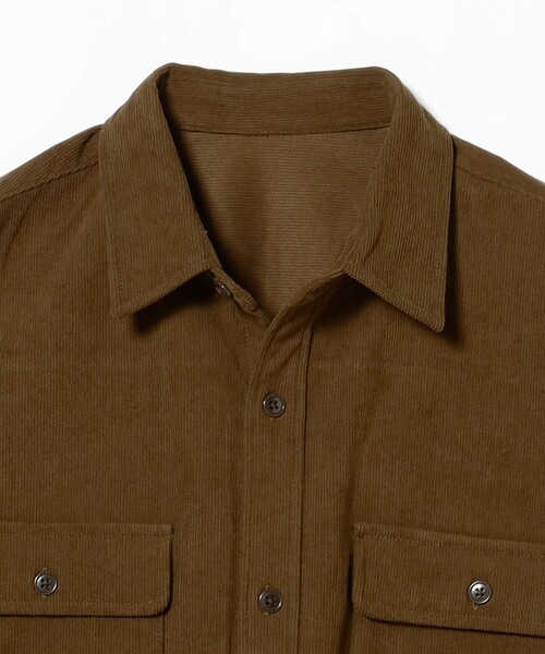 B:MING by BEAMS（ビーミングバイビームス）の「コーデュロイ ワークシャツ(セットアップ対応)（シャツ/ブラウス・メンズ・ブラック/ブラウン・SMALL/MEDIUM/LARGE/X-LARGE）」の4枚目の写真
