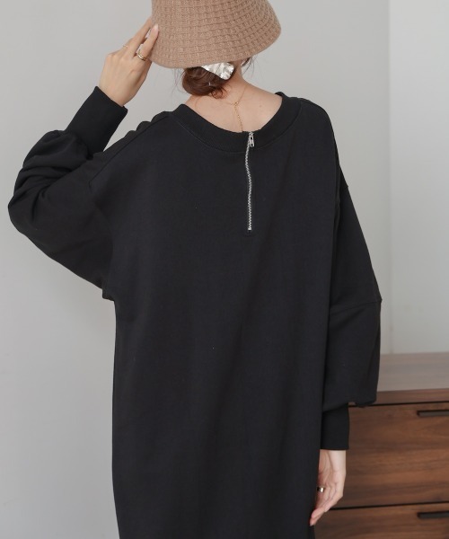 Bab(バブ)の「【再販/S・Mサイズ展開】袖ボリューム前後2WAYマーメイドスウェットワンピース(ワンピース・レディース・ブラック/グリーン/グレー系その他2/チャコールグレー・M/S)」の22枚目の写真