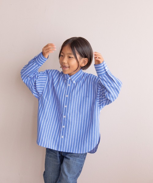 ☆リクエストまとめ商品です☆ 夏100トップス　まとめ売り セール】ストライプシャツLS 137075（シャツ/ブラウス）｜LOWRYS