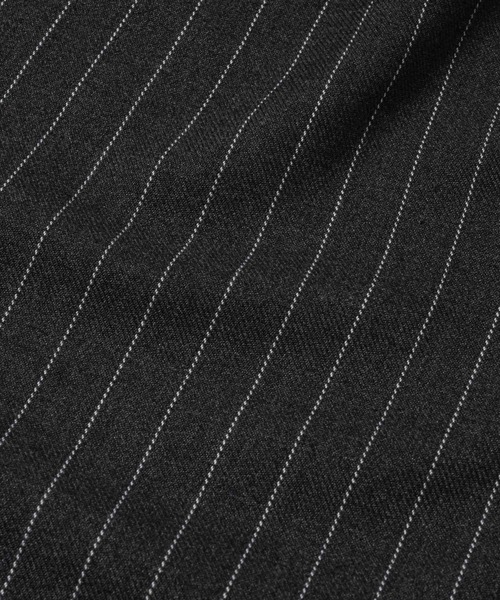 INTER FACTORY（インターファクトリー）の「CEZNA - ロールアップストライプスラックス - made in INTER FACTORY（スラックス・メンズ・ブラック/グレー・MEDIUM/LARGE）」の6枚目の写真
