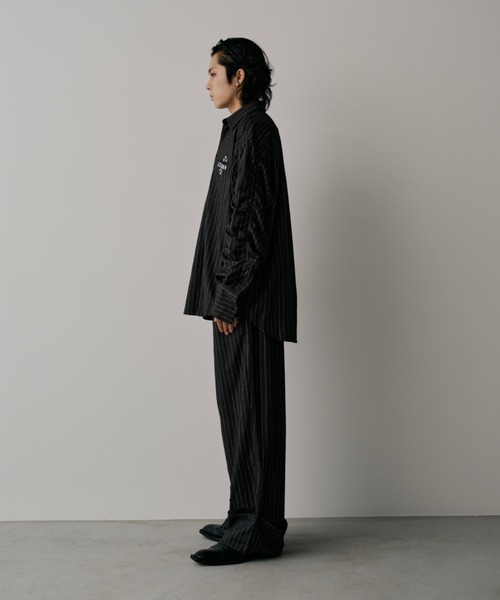 INTER FACTORY（インターファクトリー）の「CEZNA - ロールアップストライプスラックス - made in INTER FACTORY（スラックス・メンズ・ブラック/グレー・MEDIUM/LARGE）」の22枚目の写真