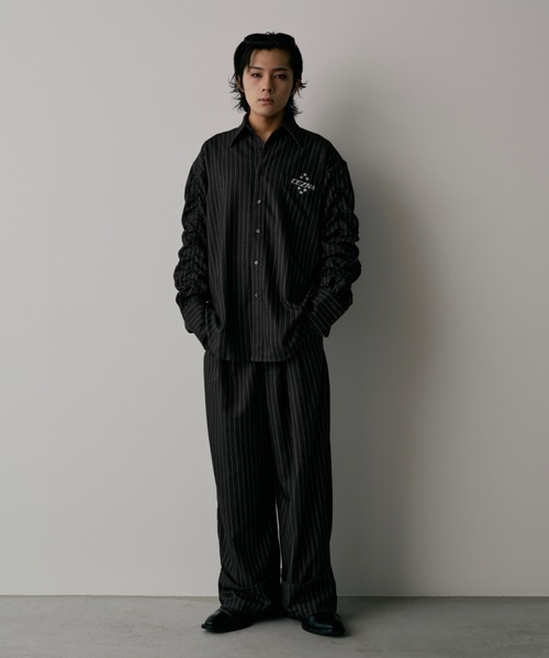 INTER FACTORY（インターファクトリー）の「CEZNA - ロールアップストライプスラックス - made in INTER FACTORY（スラックス・メンズ・ブラック/グレー・MEDIUM/LARGE）」の20枚目の写真