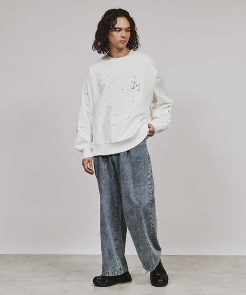 tk.TAKEO KIKUCHI（ティーケータケオキクチ）の「【WEB限定】ヴィンテージライクワイドデニムパンツ（デニムパンツ・メンズ・ブラック/ブルー系その他/ブラック系/ブルー系/ホワイト・01/02/03）」の17枚目の写真