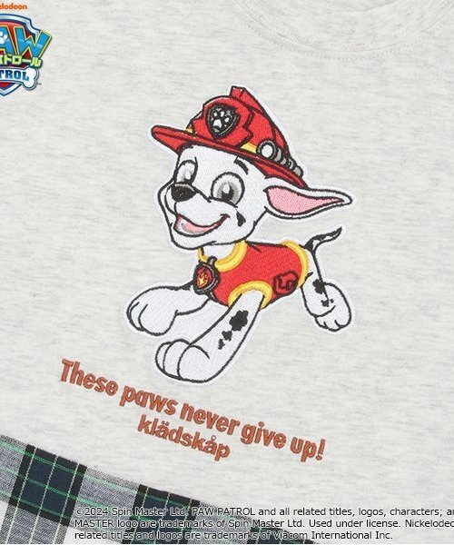 kladskap（クレードスコープ）の「【パウ・パトロール】裾チェック半袖Tシャツ（Tシャツ/カットソー・キッズ・ホワイト系その他/ライトブルー・120cm/100cm/110cm/90cm）」の19枚目の写真