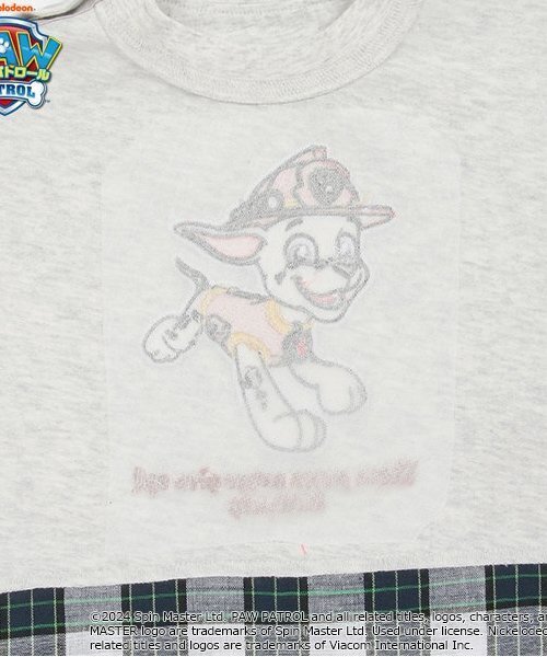 kladskap（クレードスコープ）の「【パウ・パトロール】裾チェック半袖Tシャツ（Tシャツ/カットソー・キッズ・ホワイト系その他/ライトブルー・120cm/100cm/110cm/90cm）」の20枚目の写真