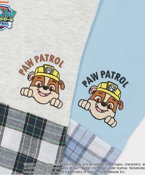 kladskap（クレードスコープ）の「【パウ・パトロール】裾チェック半袖Tシャツ（Tシャツ/カットソー・キッズ・ホワイト系その他/ライトブルー・120cm/100cm/110cm/90cm）」の22枚目の写真