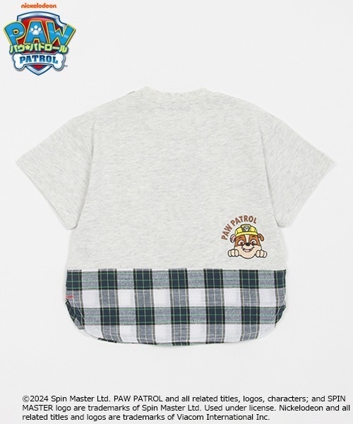 kladskap（クレードスコープ）の「【パウ・パトロール】裾チェック半袖Tシャツ（Tシャツ/カットソー・キッズ・ホワイト系その他/ライトブルー・120cm/100cm/110cm/90cm）」の6枚目の写真