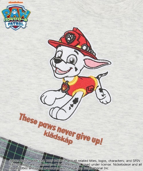 kladskap（クレードスコープ）の「【パウ・パトロール】裾チェック半袖Tシャツ（Tシャツ/カットソー・キッズ・ホワイト系その他/ライトブルー・120cm/100cm/110cm/90cm）」の10枚目の写真