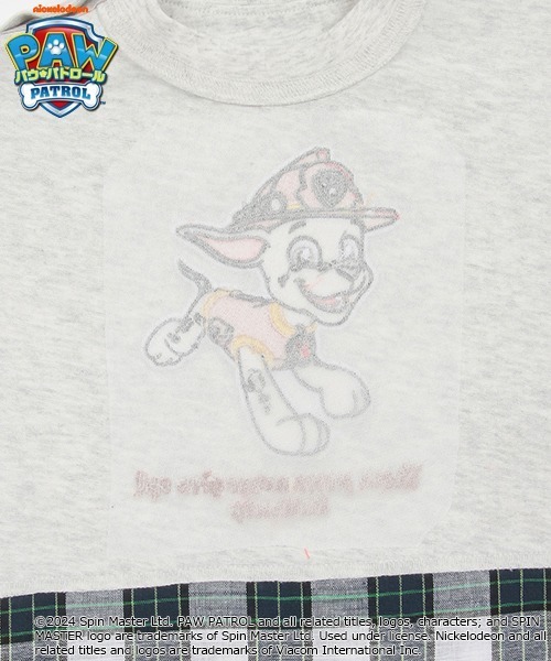 kladskap（クレードスコープ）の「【パウ・パトロール】裾チェック半袖Tシャツ（Tシャツ/カットソー・キッズ・ホワイト系その他/ライトブルー・120cm/100cm/110cm/90cm）」の11枚目の写真