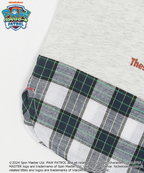 kladskap（クレードスコープ）の「【パウ・パトロール】裾チェック半袖Tシャツ（Tシャツ/カットソー・キッズ・ホワイト系その他/ライトブルー・120cm/100cm/110cm/90cm）」の12枚目の写真