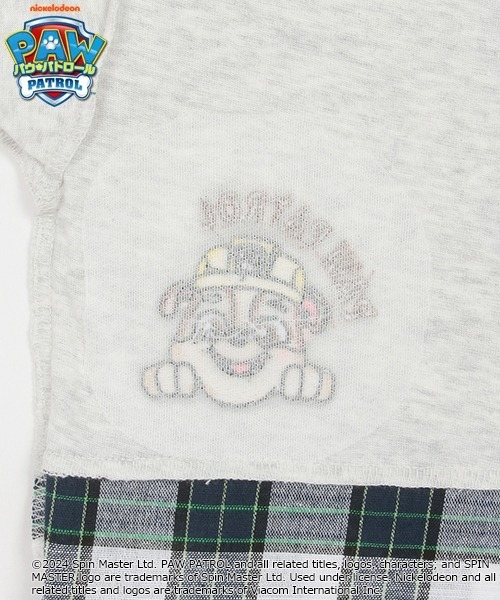 kladskap（クレードスコープ）の「【パウ・パトロール】裾チェック半袖Tシャツ（Tシャツ/カットソー・キッズ・ホワイト系その他/ライトブルー・120cm/100cm/110cm/90cm）」の14枚目の写真