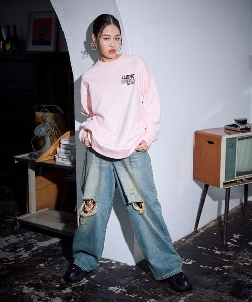 PBLIM（ページボーイリム）の「PBLIM/ダメージデニム（デニムパンツ・レディース・ブラック/ブルー・MEDIUM/LARGE）」の10枚目の写真