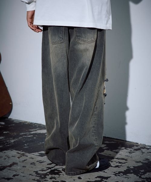 PBLIM（ページボーイリム）の「PBLIM/ダメージデニム（デニムパンツ・レディース・ブラック/ブルー・MEDIUM/LARGE）」の14枚目の写真