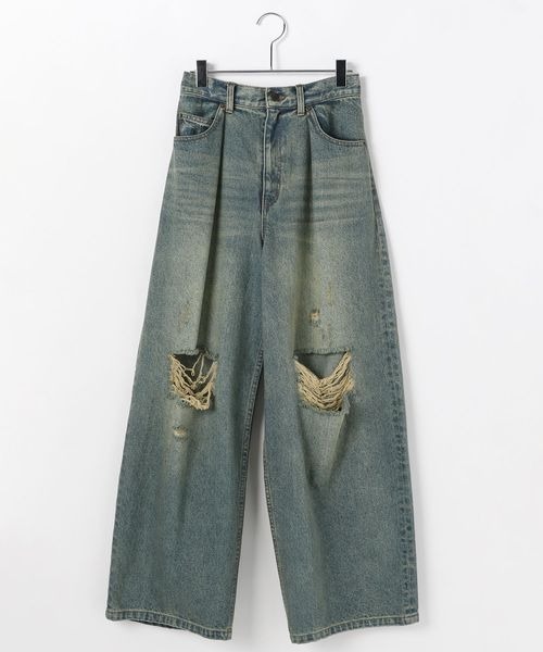 PBLIM（ページボーイリム）の「PBLIM/ダメージデニム（デニムパンツ・レディース・ブラック/ブルー・MEDIUM/LARGE）」の17枚目の写真