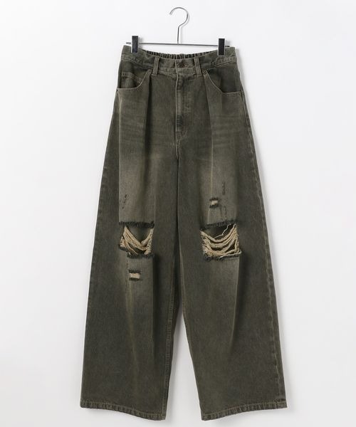 PBLIM（ページボーイリム）の「PBLIM/ダメージデニム（デニムパンツ・レディース・ブラック/ブルー・MEDIUM/LARGE）」の18枚目の写真