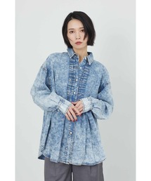 ピンタックダンガリーシャツ