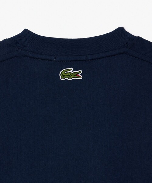 ラコステ ヘビーウェイトアーチネームカレッジTシャツ ブラック L　新品 アーチネームカレッジロゴTシャツ TH2733 - ラコステ（LACOSTE