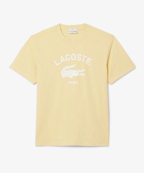 LACOSTE(ラコステ)の「ヘビーウェイト アーチネームカレッジロゴプリント 半袖Tシャツ(Tシャツ/カットソー・メンズ・ダークネイビー/オフホワイト/ワイン/ライトブルー/ブラック/イエロー/オリーブ・L/M/S/XS/XL)」の8枚目の写真
