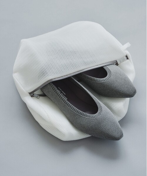 green label relaxing（グリーンレーベルリラクシング）の「ウェルネス ニット フラットシューズ -撥水・ウォッシャブル-（その他シューズ・レディース・ブラック/ナチュラル/その他1/ピンク/グレー/シルバー/ネイビー/ベージュ/その他2・22.5cm/23cm/23.5cm/24cm/24.5cm/25cm）」の14枚目の写真