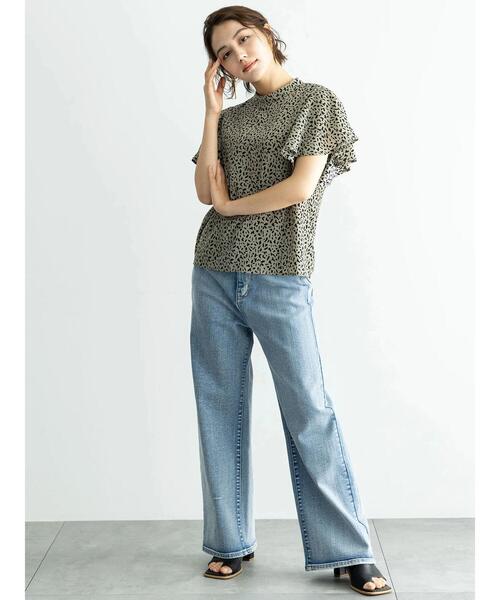 Te chichi（テチチ）の「ワイドデニムパンツ（その他パンツ・レディース・ネイビー/サックスブルー・S/M）」の6枚目の写真