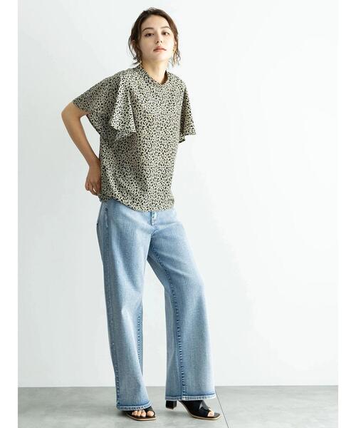 Te chichi（テチチ）の「ワイドデニムパンツ（その他パンツ・レディース・ネイビー/サックスブルー・S/M）」の7枚目の写真