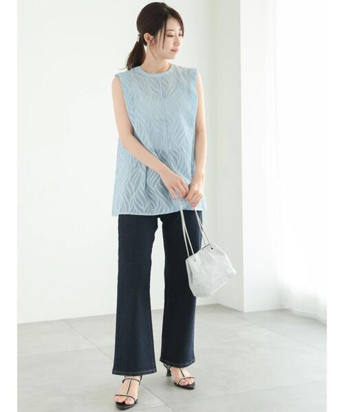 Te chichi（テチチ）の「ワイドデニムパンツ（その他パンツ・レディース・ネイビー/サックスブルー・S/M）」の16枚目の写真