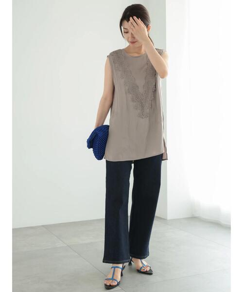 Te chichi（テチチ）の「ワイドデニムパンツ（その他パンツ・レディース・ネイビー/サックスブルー・S/M）」の17枚目の写真