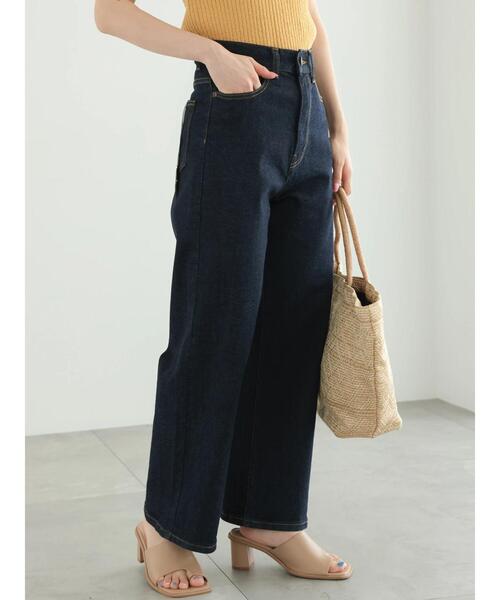 Te chichi（テチチ）の「ワイドデニムパンツ（その他パンツ・レディース・ネイビー/サックスブルー・S/M）」の20枚目の写真