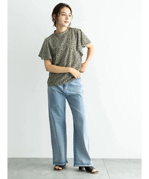 【セール】ワイドデニムパンツ（デニムパンツ）｜Te chichi（テチチ）