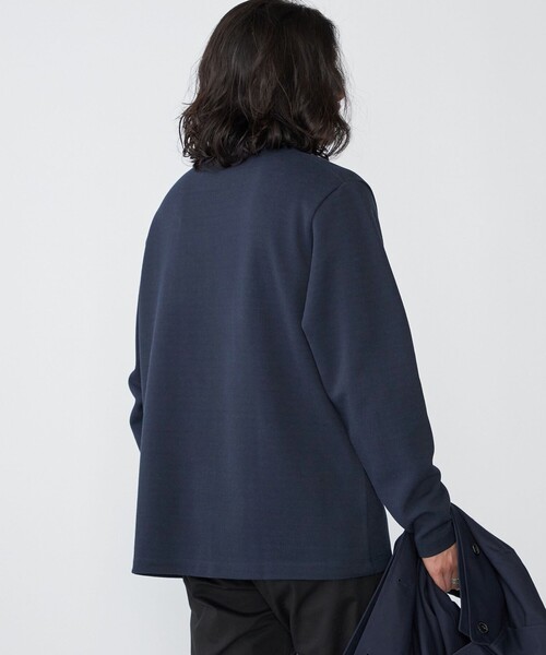 SHIPS(シップス)の「SHIPS: 鹿の子 ダブルフェイス クルーネック ロングスリーブ Tシャツ (ロンT)(Tシャツ/カットソー・メンズ・ベージュ/ネイビー/ブラック・SMALL/MEDIUM/LARGE/X-LARGE)」の21枚目の写真