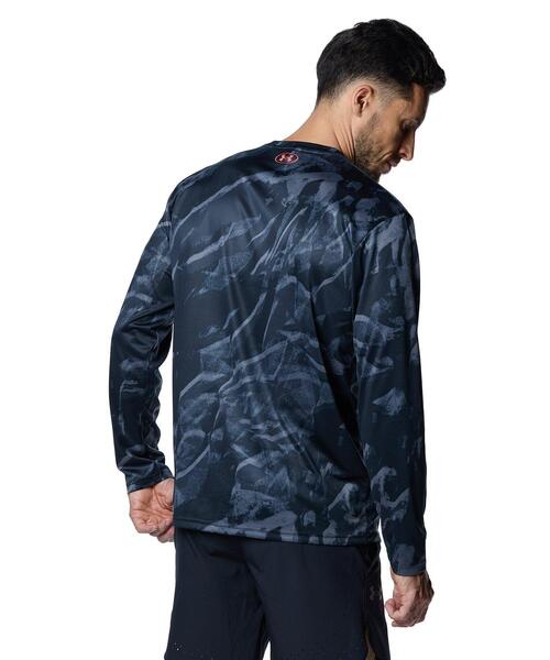 UNDER ARMOUR(アンダーアーマー)の「UAテック プリント ロングスリーブ Tシャツ(トレーニング/メンズ)(Tシャツ/カットソー・メンズ・ブラック・M/S/2XL/L/XL)」の2枚目の写真